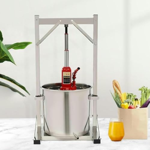Hydraulisk fruktvinpress, rostfritt stål hydropress för druva, utrustning för äppelciderjuice