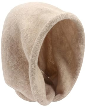 Öronskydd barn varm flickor varm halsduk hatt stickad mössa hatt med justerbar balaklava damer, Beige, one size