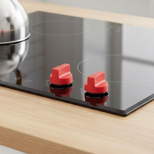 50 Mm Gas Control Knobs For Cooking Appliances Including For BBQ Grills, Flat Ovens, And Gas Stove Control Panels(Black)