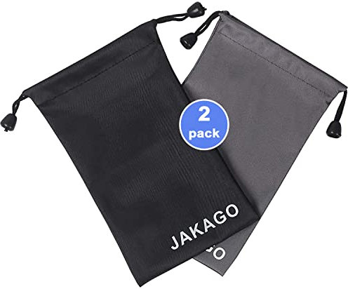 JAKAGO Universal-Handysocken 2er Pack,Tragbar Wasserdicht,für Brillen Kopfhörer Powerbank und Telefon unter 5,5 (11 x 18 cm)