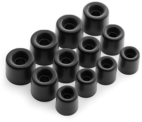 Okuli 12 x Oreillettes en Mousse à Mémoire Embouts d'oreilles pour Casque Écouteurs (Petit, Moyen, Grand) - 3.5mm