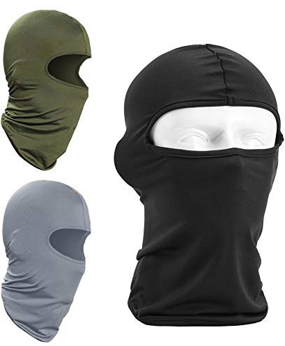 YAVO-EU Fahrrad Maske Lycra Sturmhaube 3 Pack Unisex Motorrad Motorradmaske Wandern Sport Outdoor Radfahren Leichte