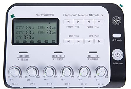 Masajeador corporal Disgistal de 6 canales de salida for el cuidado de la salud, Estimulador muscular eléctrico, masaje de parche de electroacupuntura relajante Fácil de usar para principiantes y prof