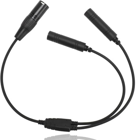 GA Dual Plug to för 5 Pin XLR Headset Adapter, Aviation Headset Adapter Professional General, Hörlursadapter för de Flesta Aviation Headset, Plug And Play