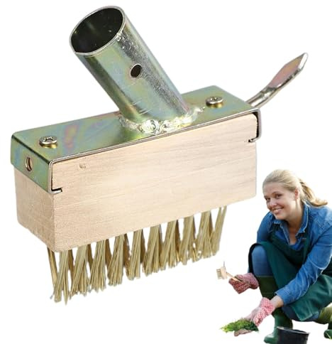 Outil de retrait de mousse pour pavés | Outil de désherbage manuel pour allée - Outil de désherbage manuel - Outil de nettoyage multifonction à 45 degrés pour pavés de terrasse, pelouses