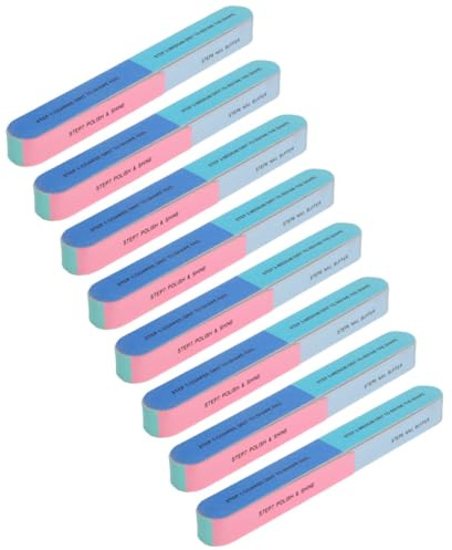 FIXOSHEE Esponja Bloques Pulidores y 7 de 6 8 Limas de Uñas Profesionales Herramienta para para Uñas Postizas en Uso Profesional