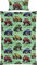 REDBEST Kinder-Bettwäsche Renforcé grün Größe 135x200 cm (40x80 cm)