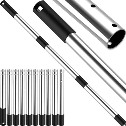 4BAOHUI Teleskopstange Pool Einstellbar von 75 cm bis 365 cm, Poolzubehör Pool Stange aus Rostfreiem Stahl und Stabil, Poolstange Ausfahrbar für Gängigen Keschern, Skimmer Net, Bodenbürsten
