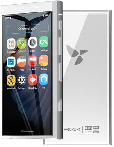 HiBy Lettore MP3 digitale M300 Android con Bluetooth e WiFi Streaming Player Android 13 Snapdragon 665 HiFi Audio (PCM/DSD) Radio FM Altoparlante Touchscreen 128GB + 2TB Memoria Espandibile