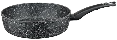 Schmorpfanne Granit Evolution 24 cm, Micro-Waben-Struktur, ELODUR® Professional Antihaftversiegelung, induktionsgeeignet, schwarz, Neu