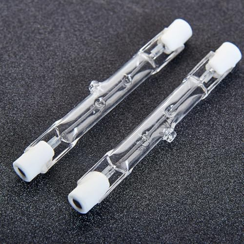 BLOMDE 6 piezas de bombillas de halógeno R7, base R7S 78 mm 2700K Dimmable Double Luz de inundación 150W 220V