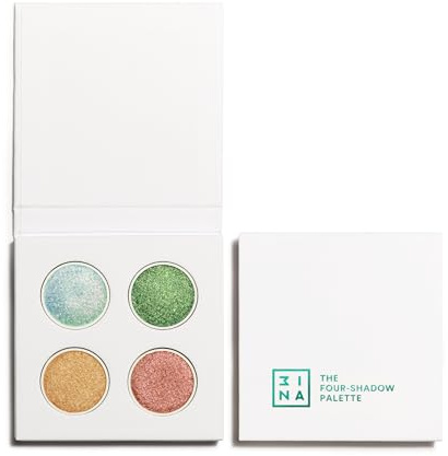 3INA MAKEUP - The Four - Shadow Palette - Paleta de Sombra de Ojos Multicolor - Acabado Metalizado & Multicromático - Fórmula Larga Duración - Alta Pigmentación - Vegan - Cruelty Free