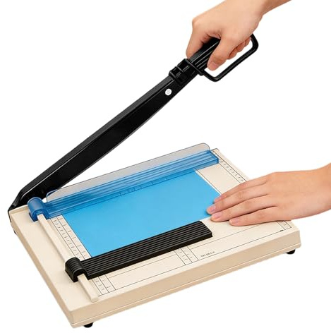 Taglierina per carta (A4/B5/A5/B6/B7, con 5 raccoglitori), taglierina per carta A4, taglierina a leva, taglierina per fogli sottili, cuoio, foto