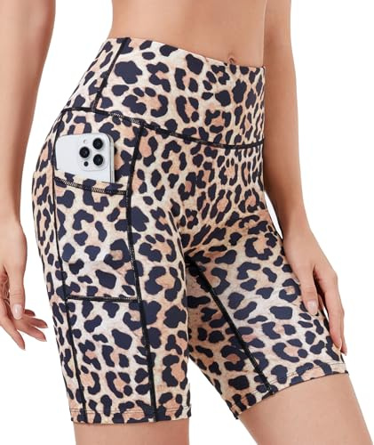 SIMIYA Yoga Shorts for Women with Pockets High Waist Gym Shorts
