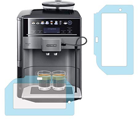 3 x Schutzfolie für Siemens EQ6 Plus s100 - s300 - s400 - s500 - s700 - s800 - EQ6 ExtraKlasse - Abtropfblech - Tassenablage - Abstellblech