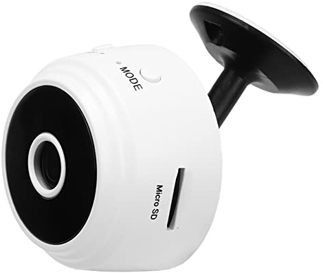 A9 WiFi Caméra Intérieure, 1080P HD Magnétique Pet Chien Caméra sans Fil Bébé Caméra Mini Caméra sans Fil Caméra de Sécurité (Blanc)