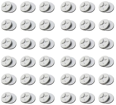 BKSAI Befestigungsknöpfe für Fliegengitter Fenster Insektenschutz Moskitonetz Fliegenschutzgitter Dachfenster ohne Bohren (Weiß, 36PCS)