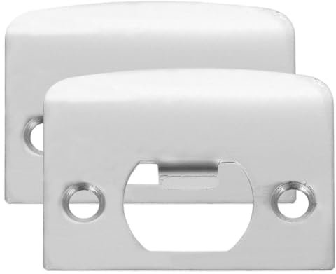 CRILSTYLEO Placa De Cubierta De Cerrojo De Seguridad De Acero Inoxidable Para Puertas De Entrada De 1-5/8 Pulgadas