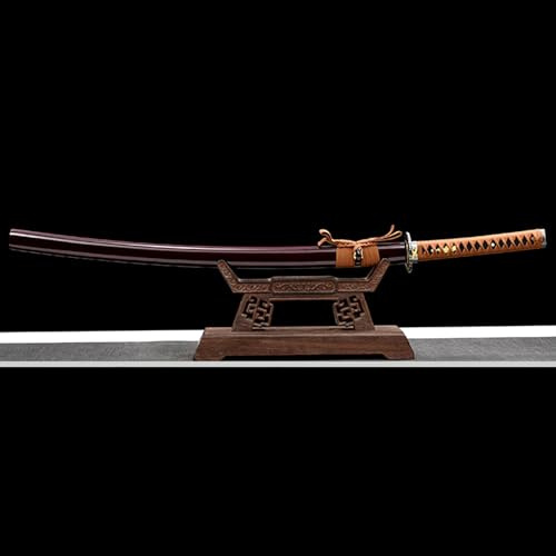 HJHUUA Katana Japonesa de bambú,Espada samurái Tradicional de Madera para Entrenamiento,bokken Artesanal para Entrenamiento de Kendo,Regalos,Juegos de rol y Accesorios. 103 cm