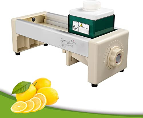 ZhiLianZhao Rebanador de Verduras Cocina Manual, 0-15 Engranaje de Espesor Ajustado, Hoja en V, Fácil de Usar, para Rebanar Cebolla, Jengibre, Limón