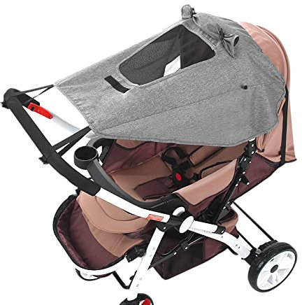 Sonnensegel Kinderwagen Sonnenschutz Sonnenblende Buggy UV Schutz Sonnenschirm Babywagen Sonnen Schutz Wasserdicht Spoprtwagen Sonnendach mit Verstellbar Riemen Seitenschutz Anti Sonnen Kinderwagen