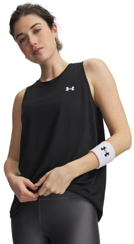 Under Armour Damen Tech Twist Tank Top Plus Tanktop, (001) Schwarz/Weiß, 3X