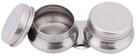 Paletten-Clip-Becher, Edelstahl, große Doppelpalettenbecher, Ölfarbe, Megilp Terpentin, Lösungsmittelbehälter mit Deckel, für Künstlermalerei im Freien oder im Innenbereich