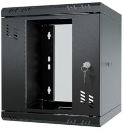 Stalflex 6U Wall Mount Server Cabinet - Network Rack Enclosure with Lockable Door - Network Cabinet 300mm Depth for 10” IT Equipment and A/V Devices - Server Rack Enclosure