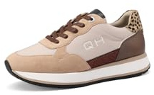 QUEEN HELENA Sneakers Casual Scarpe da Ginnastica Donna X31-33 (Beige, Sistema Taglie Calzature EU, Adulto, Donna, Numero, Media, 37)