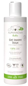 Gel lavant doux à la camomille bio Alphanova Bébé - 200 ml