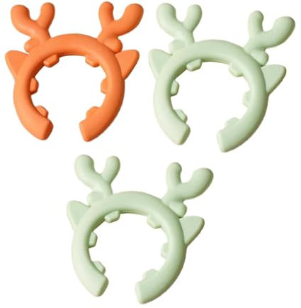 Sghtil Poggiautensili in silicone, portacucchiaio per pentola | Porta spatola in silicone con poggia cucchiaio da 3 pezzi | Gadget da cucina multifunzionali, porta cucchiai per spatole per friggere,