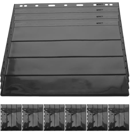 TOYANDONA 10hojas Álbum De Sellos Coleccionistas De Páginas De Transparente Para Exhibir y Preservar Tus Sellos y Billetes Exposiciones y Colecciones Personales