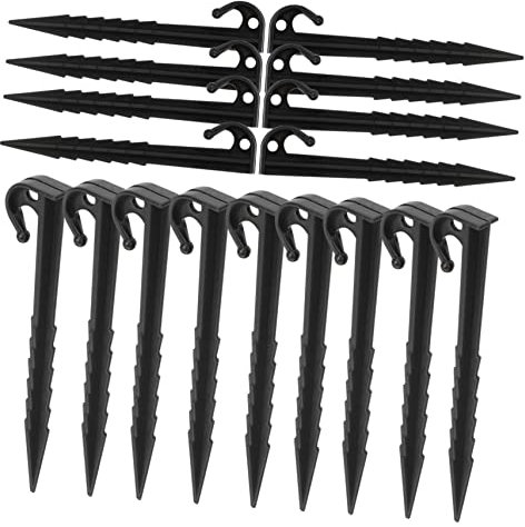 DECOMELODY 25stücke Teiliges Canopy Stakes Aus Robustem Wiederverwendbarem Material Leichte Sichere Zeltnägel Für Harten Boden Als Erdanker Für Campingzelte Gartennetze Vordächer Und Landscha