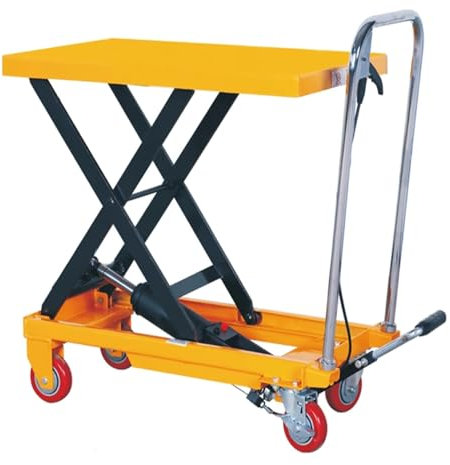 Sollevatore idraulico per moto, capacità 150 kg, carrello elevatore a forbice per moto e movimentazione materiali, doppio cric a forbice con altezza di sollevamento di 126 cm