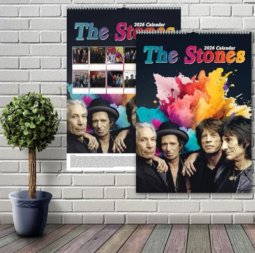 Rolling Stones - 2026 Wall Calendar/Poster/Planner - A3 Size [11.7×16.5 Inch]