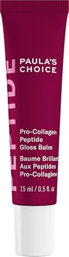 Paula's Choice Gloss Balm Lip Treatment Deep Plum - Närande Läppbalsam - med 3X Pro-Kollagenpeptider & Sheasmör - Glossy Finish - För Torra Läppar - 15 ml