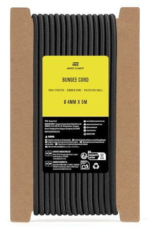 Manco Element Gummirep 4mm x 5m Gummisnöre Elastisk Snöre Sladd