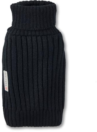 Wolters Strickpullover Ribsty | Hundepullover für kühle Tage | Farbe Schwarz - Gr. 35 (Rückenlänge 33-35 cm)
