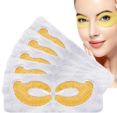 Maschera per gli occhi, Eye Patch, Eye Mask, Occhi Pads, Maschera d'occhio del collagene, Maschere Eye Gel Patches - Idratante, anti-rughe, anti-età, cerchi scuri ed elimina tasche, 5 Pairs