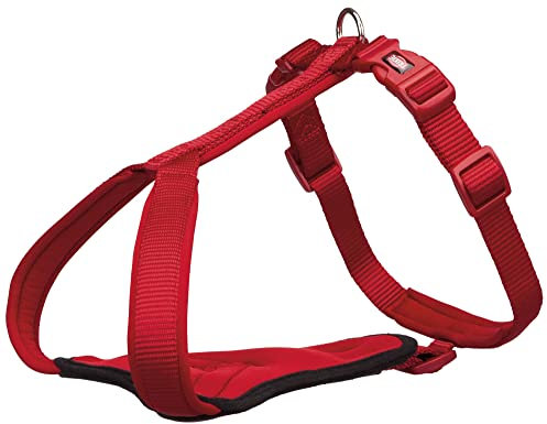 TRIXIE Hund - Y Premium Geschirr, M–L: 60–70 cm/20 mm, Rot (advent-03)