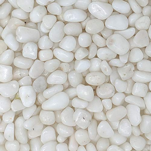 Midwest Hearth Decorative Polished White Pebbles 3/8 Gravel Size (2-lb Bag)