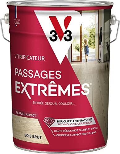 V33 Vitrificateur parquets Passage Extrème, Bois brut, 5L