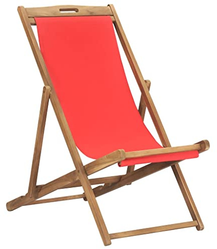 ZQQLVOO Strandstuhl Klappbar Massivholz Teak Rot, Esszimmerstühle für draußen, Sitzgelegenheiten für draußen, Stühle für draußen für Patio, Terrasse, Garten, Hof