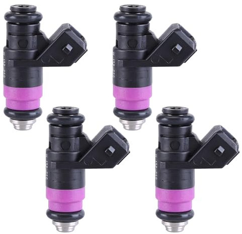 Lot De 4 Injecteurs Essence, Injecteurs De Rechange 8200505191 Compatible pour Renault Compatible pour Clio Laguna Megane Scenic 1.4 1.6