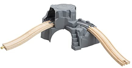 JOINPAYA 1 Satz Simulation Tunnelhöhle Zugtunnel Spielzeug Simulation Zug Höhle Züge Für Kinder Modelleisenbahn Eisenbahn Zughöhle Tunnelmodell Spielzeug Bergtunnel Gleishöhle Beige Plastik
