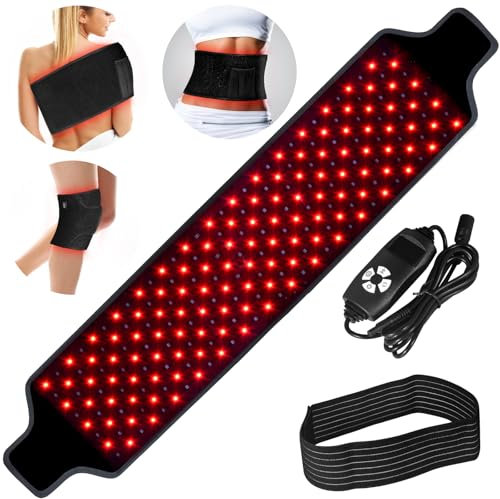 ROEDAX-HAO Red Light Belt, 660nm and 850nm Red Light Wrap with Timer Setting, Red Lamp
