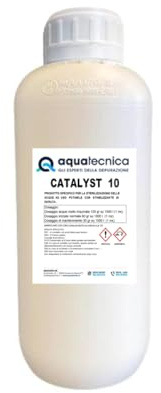 AcquaHOME® CATALYST 10 per Sanificazione e Disinfezione Acqua - Sanificante Liquido Acque Potabili e Non, di Vasche Pozzi Serbatoi Tubi - Prevenzione legionella - Abbattimento carica batterica - 1 L