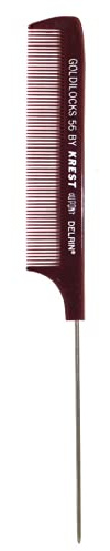 Krest Combs Goldilocks Perm Stainless Steel Pin Tail Extra Fine Teeth Comb 8 1/2