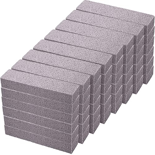 Chinco 48 Packs Pumice Stick for Cheaning, Pumice Scouring Stone Pad Removing Stain Grime Without Leaving Scratches for Kitchen Oven Stove Home Bathroom Toilet Pool House Cleaning Supplies
