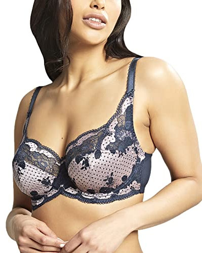 Panache Clara Side Support Bra 34J, Navy Pearl, Navy Pearl, 34J US